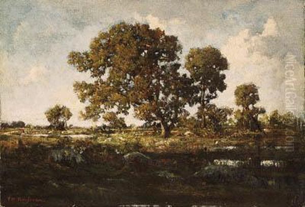 La Mare Aux Vipres En Fort De Fontainebleau (the Pond In The Forestof Fontainebleau) - view 1
