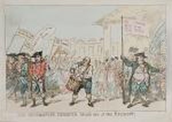The Westminster Deserter Drum'd Out Of The Regiment - view 1