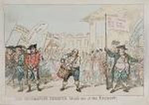 The Westminster Deserter Drum'd Out Of The Regiment by Thomas Rowlandson