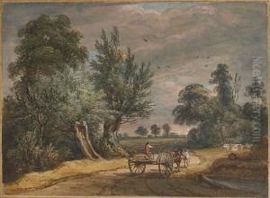 Brook End Farm, Near Easton Lodge Essex, A Pair by Paul Sandby