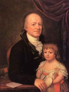 Thomas Elliott and His Granddaughter Deborah Hibernia by Charles Willson Peale