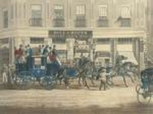 The Duke Of Beaufort's Coach Starting From The Bull And Mouth - view 1