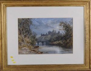 Alnwick Castle By Moonlight by James Burrell-Smith
