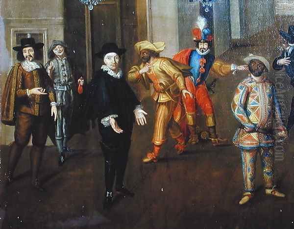 talian and French Comedians Playing in Farces, 1670 - view 1