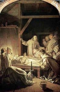 The Death of St Bruno 1030-1101 by Eustache Le Sueur