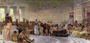 An Egyptian Feast 1877 by Edwin Longsden Long