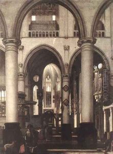 Interior of a Church (2) by Emanuel de Witte