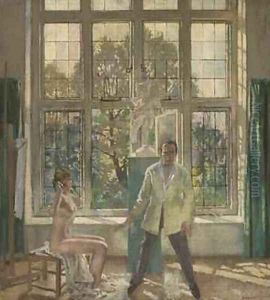 Summer Afternoon Artist in his Studio with a Model, c. 1913