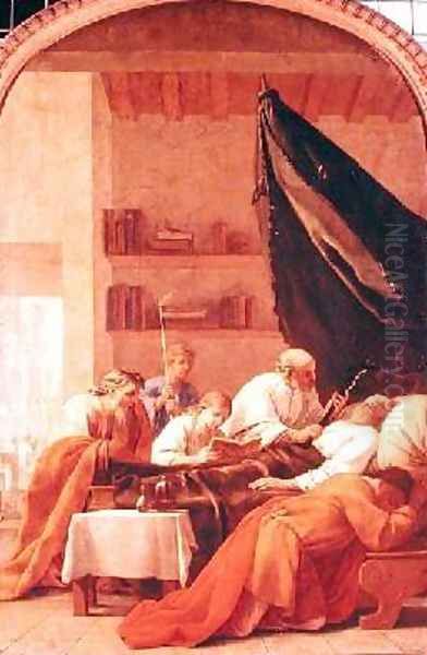 The Death of Raymond Diocres from the Life of St Bruno - view 1