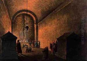 Chapel of Mount Calvary in Jerusalem from Views in the Ottoman Dominions 1810 by Luigi Mayer