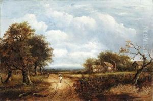 A Country Lane
Oil On Canvas
