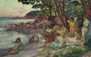 Baigneuses Au Cap Benat by Theo van Rysselberghe