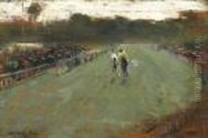 L'arrivee De La Course by Theo van Rysselberghe