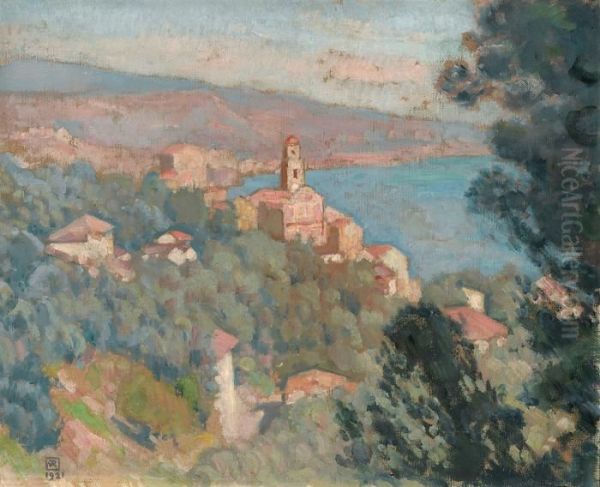 Le Village De La Mortola (vu Depuis La Route De Grimaldi) (italie 1921) - view 1