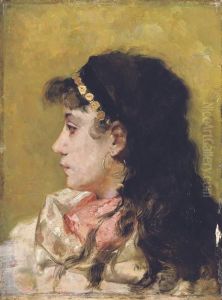 Jeune Gitane De Profil by Theo van Rysselberghe