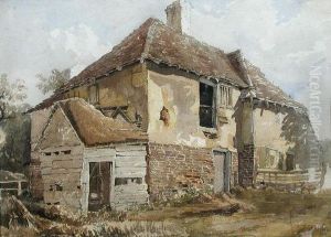 Study Of A Farmhouse by John Varley