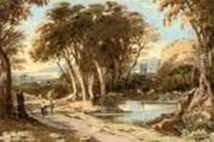 Travellers In An Extensive Landscape by John Varley