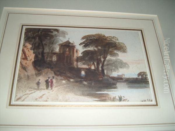 Figures Near Ariverside House - view 1
