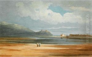 Harlech Castle Across Traeth Mawr by John Varley