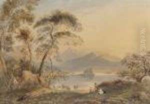 Kilchurn Castle And Loch Awe by John Varley