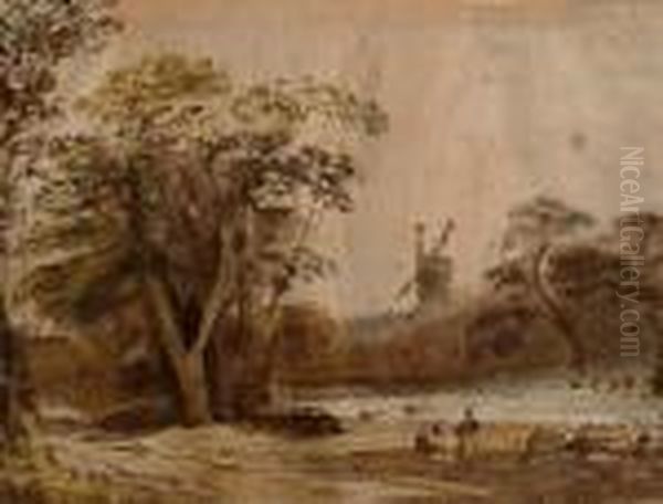 A Landscape, With A Windmill. - view 1