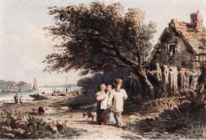 Figures On A Path By The Thames by John Varley