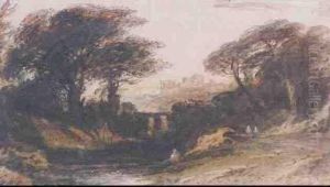 Harlech Castle, North Wales Together With Five Welsh Landscape Studies by John Varley