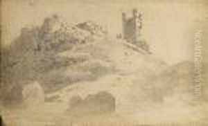 Dustanburgh Castle, Northumberland by John Varley