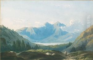 View Of Mount Snowdon by John Varley