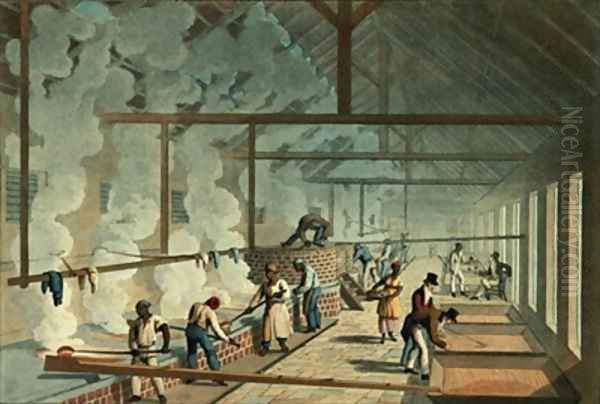 Slaves Ladle Steaming Juice from Vat to Vat Ant - view 1