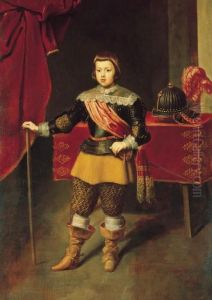 Portrait Of The Infante Baltasar Carlos by Diego Rodriguez de Silva y Velazquez