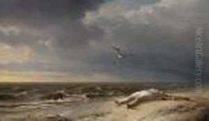 The Shipwrecked Woman by Eugene Joseph Verboeckhoven
