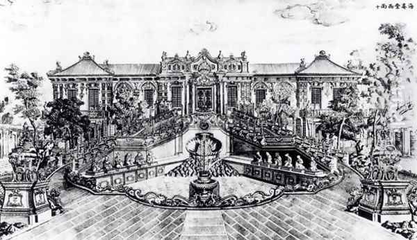 Palace of the Calm of the Sea and the Water Clock, Garden of Yuan Ming Yuan, Peking, 1783-86 - view 1