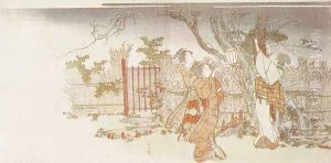 Girls Picking Plum Blossoms