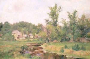 Farm Scene by Willard Leroy Metcalf