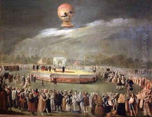 Balloon Ascension in the Gardens of Aranjuez, c.1783
