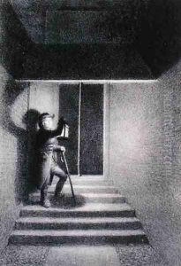 The Glow Worm showing a watchman in Lansdown Passage Westminster