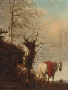 Collecting Firewood by Pieter Wouwermans or Wouwerman