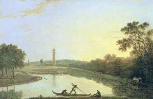 Kew Gardens: The Pagoda and Bridge, 1762