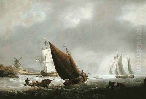 Shipping off a Dutch Estuary by George Webster