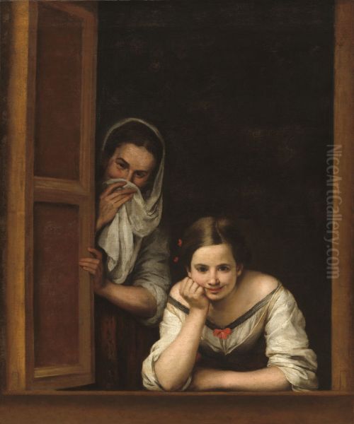 A Girl and her Duenna 1670 - view 1