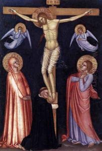Crucifixion 1370 by Andrea Bonaiuti da Da Firenze
