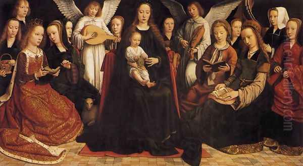 The Virgin among the Virgins 1509 by Gerard David