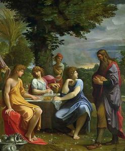 Abraham and the Three Angels by Lodovico Carracci
