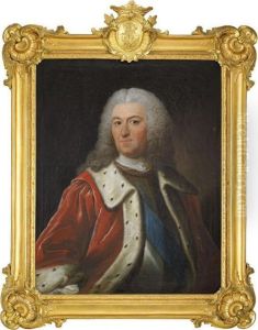 Portratt Av Riksradet Greve Axel
Lowen I Hermelinbramad Rock Barandes Serafimerriddarens Ljusbla
Ordensband - Midjebild by Olof Arenius