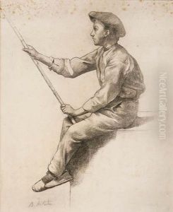 Muchacho Pescando by Aurelio Arteta