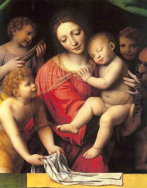 The Virgin Carrying the Sleeping Child with Three Angels - view 1