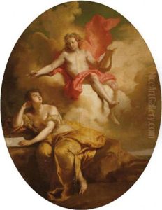 Apollon Et Une Muse by George Friedrich August Lucas