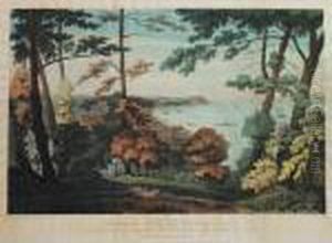 View Of Cape Diamond And Wolf""""s Cove From Point A Pizeau by Lt. Colonel R. Baigrie