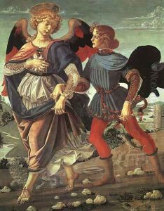 Tobias and the Angel 1470-80 by Andrea Del Verrocchio